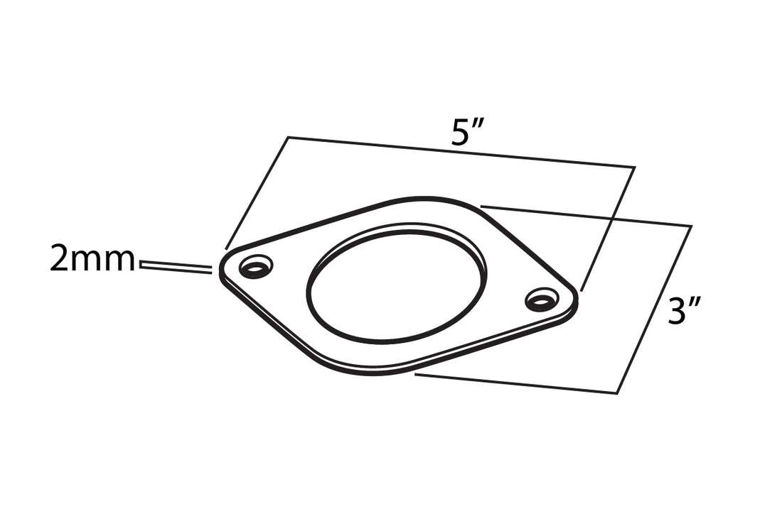 Gasket for 2.5" Test Pipes (Type B) - ARK Performance