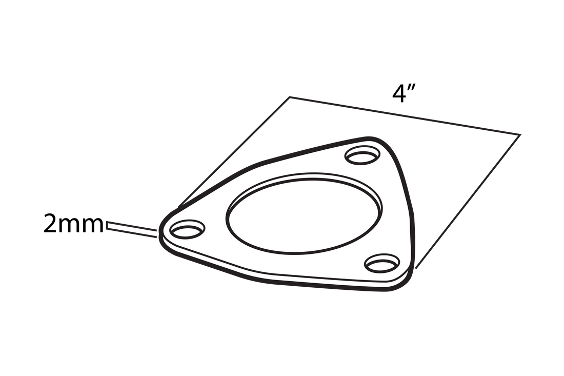 Triangle Gasket for 2.5" Inlet Piping Flanges (Type E*)