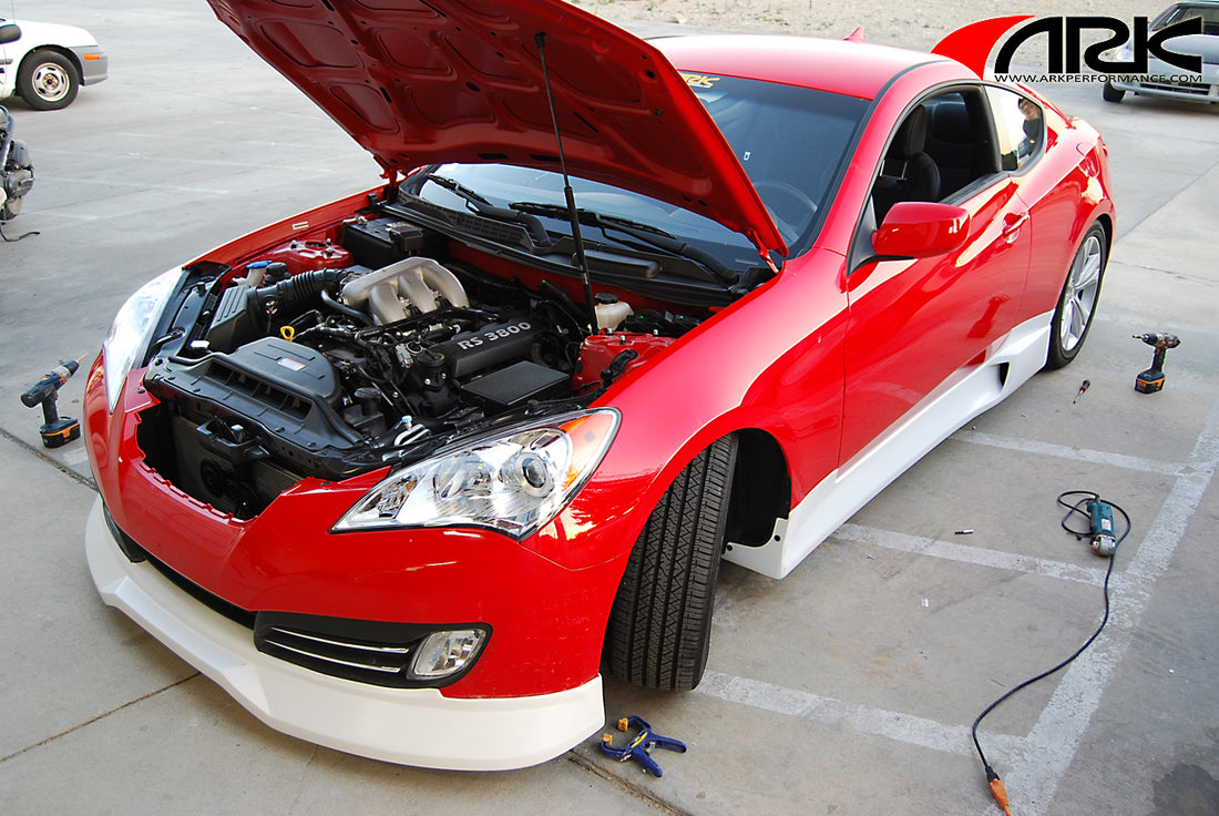 2010-2016 Hyundai Genesis Coupe C-FX Fiberglass Side Skirts - ARK Performance