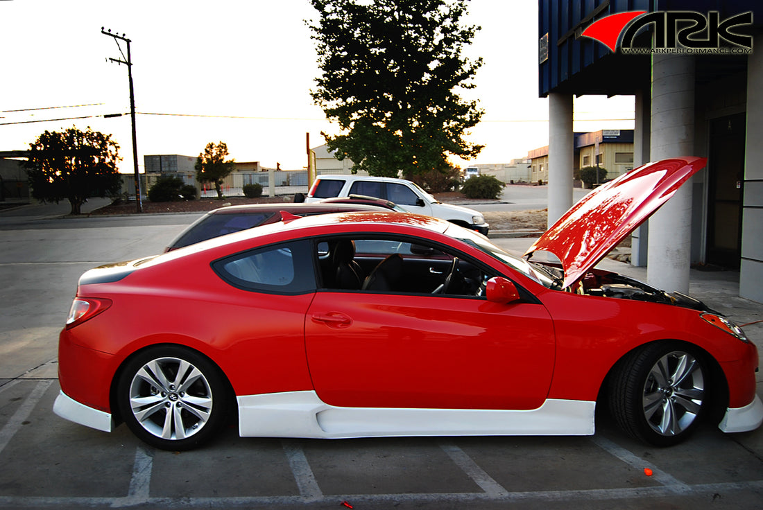 2010-2016 Hyundai Genesis Coupe C-FX Fiberglass Side Skirts - ARK Performance