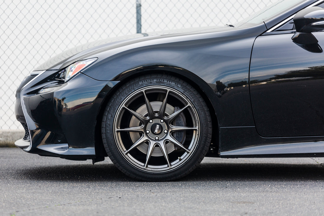 Front drop of Lexus RC350 RWD with ARK GT-S Springs