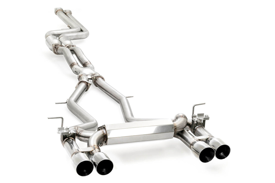 Product image of the ARK DT-S Catback Exhaust System for 2015-2020 BMW M4 Coupe and M3 Sedan F80 F82. Part Number is SM0382-0114D