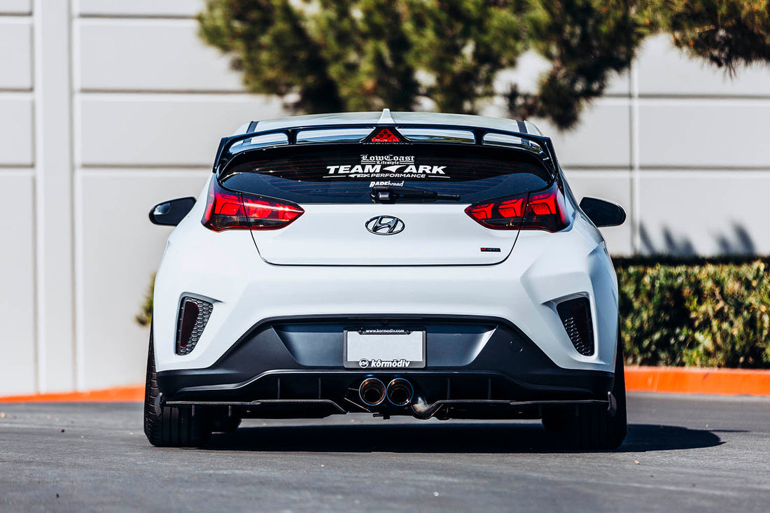 2019+ Hyundai Veloster Turbo with ARK DT-S Catback Exhaust System with Burnt Tips