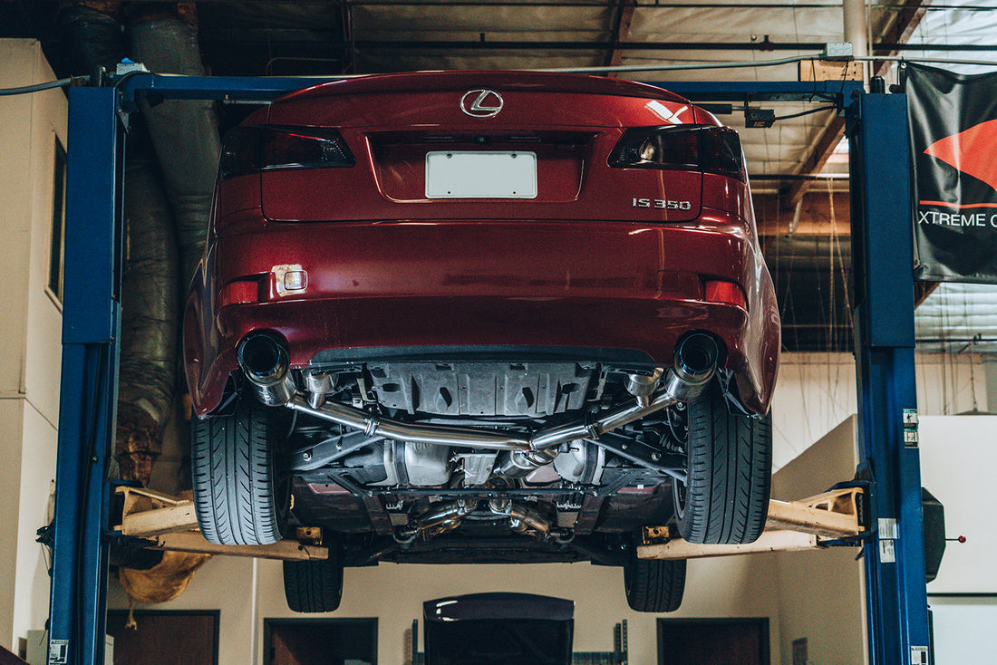 ARK Performance DT-S Exhaust System installed on 2006-2013 Lexus IS RWD 
