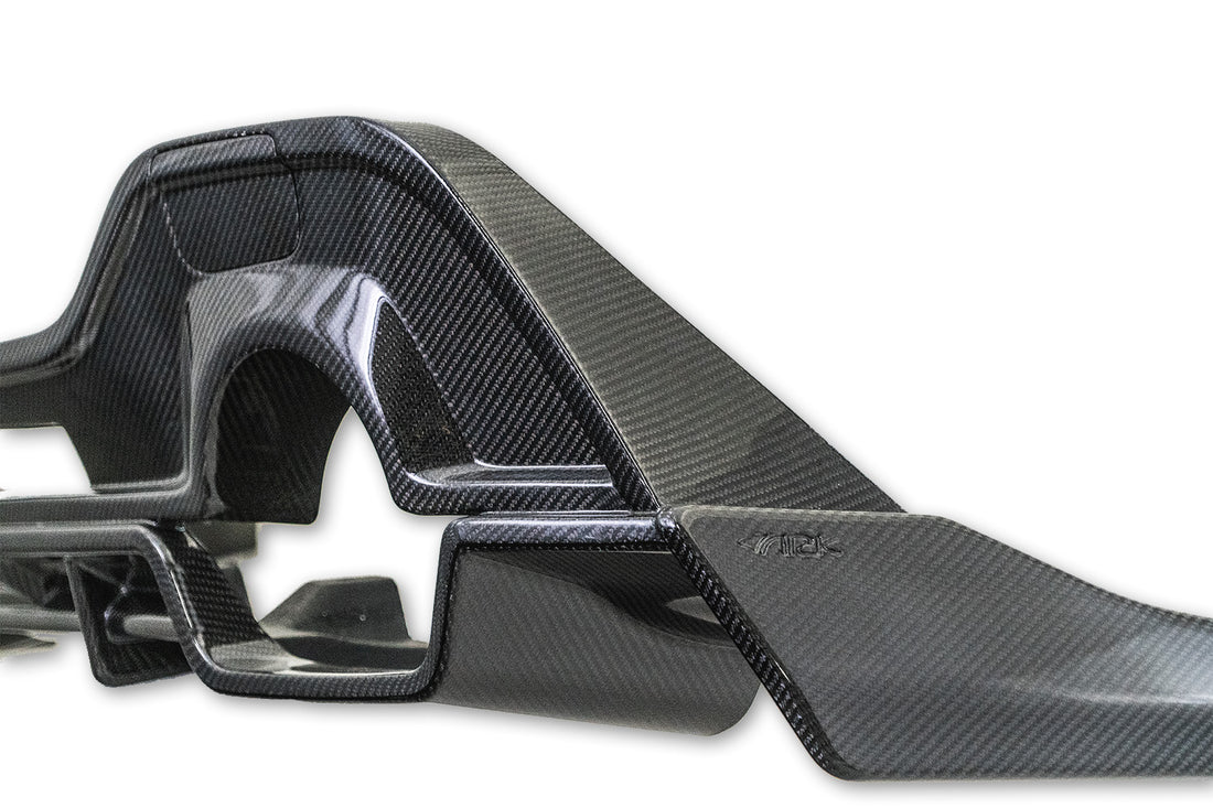 Side view of ARK C-FX Carbon Fiber Rear Diffuser for 2022+ Subaru BRZ / Toyota GR86
