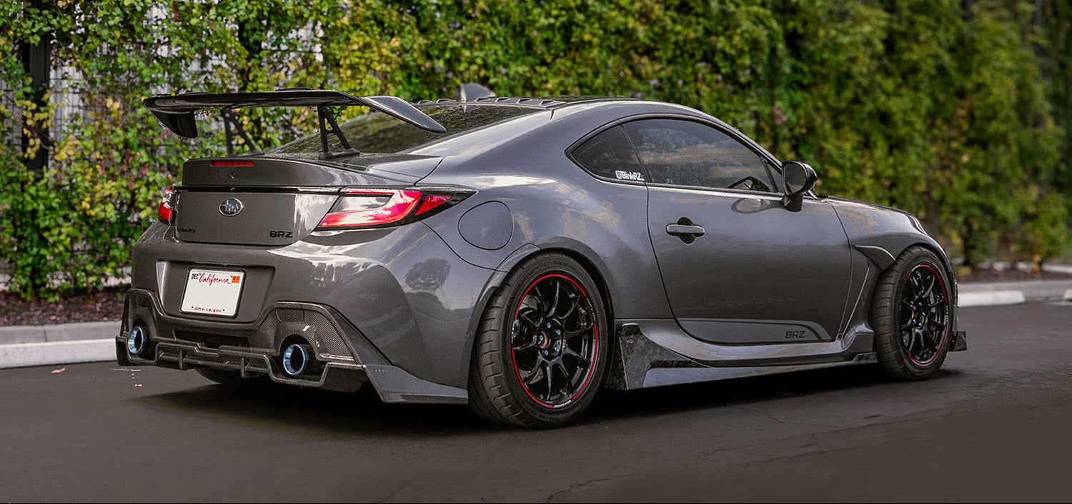 BRZ with our C-FX Carbon Fiber Rear Diffuser installed. 