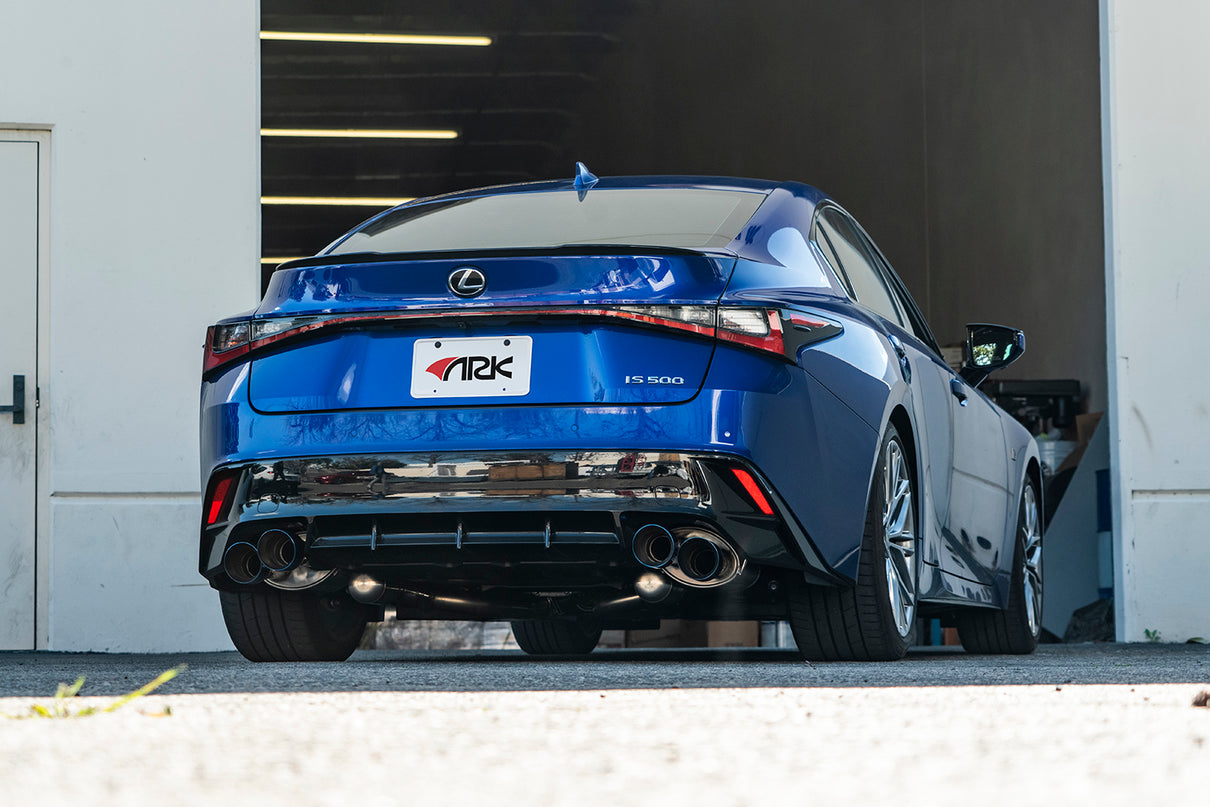 Lexus IS500 ARK Performance GRiP Exhaust with Burnt Tips