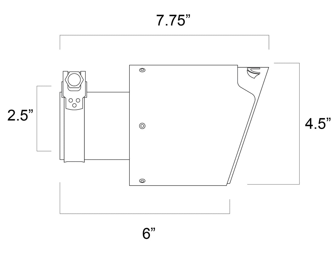 4.5" Slip-On Single Tip