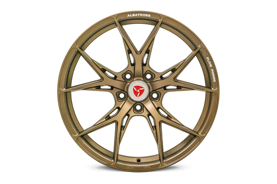 Image of AB-15S Flow Forged wheel in Satin Bronze color.