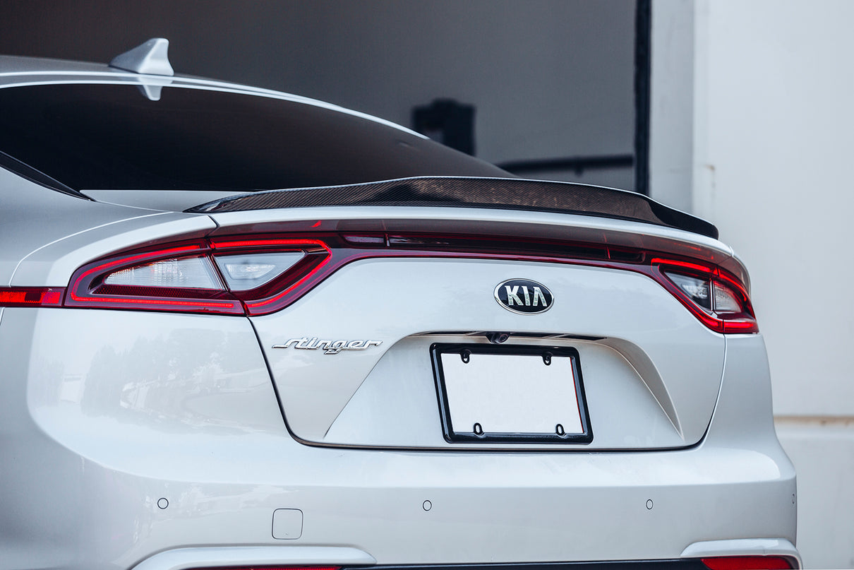 Kia Rear Spoiler 2018-2023 Kia Stinger Carbon Fiber Rear Spoiler B-Style | ARK Performance