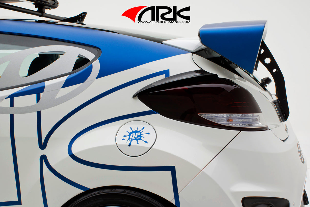 2013-2017 Hyundai Veloster Turbo C-FX Carbon Fiber Rear Tail Lamp Canards - ARK Performance