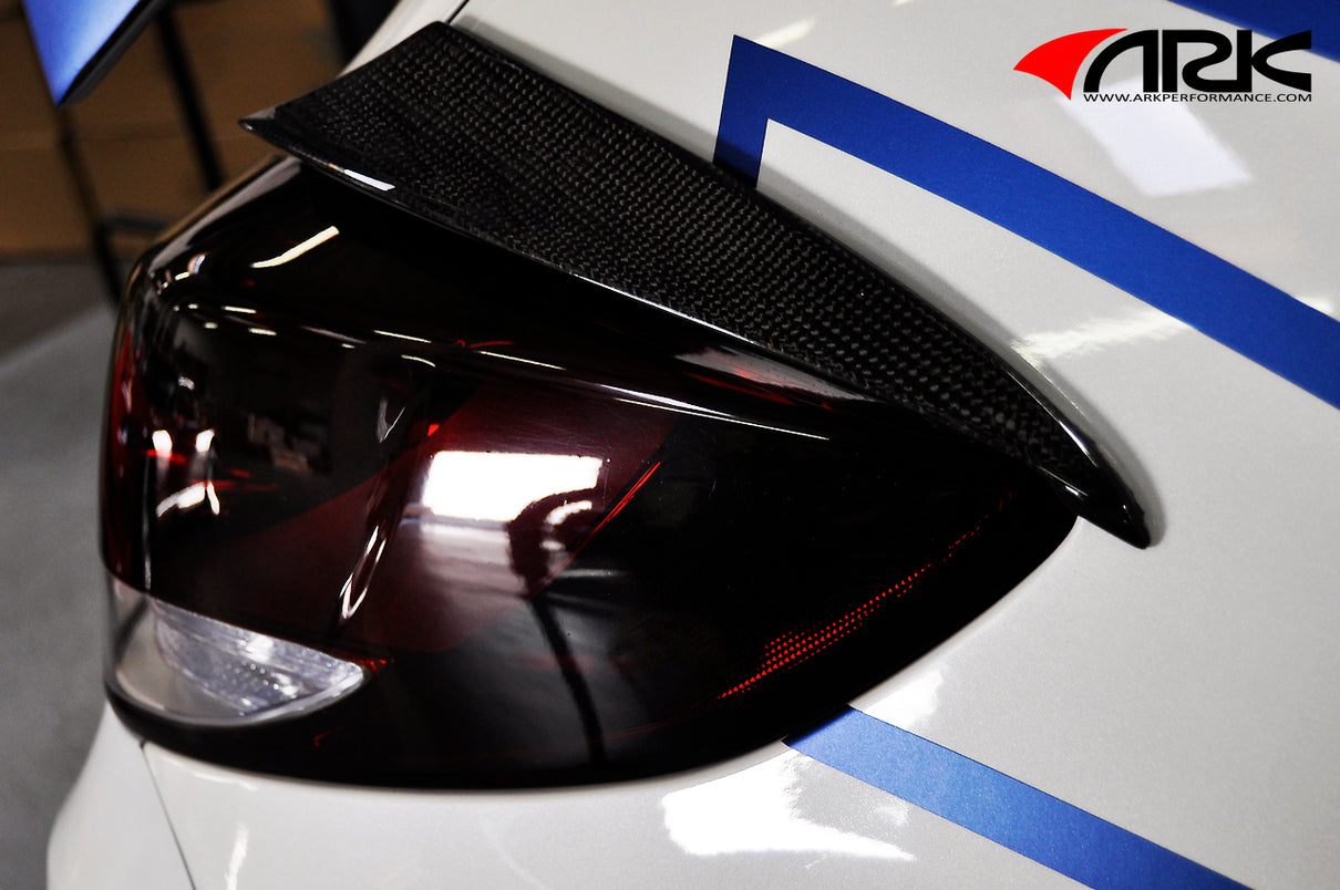 2013-2017 Hyundai Veloster Turbo C-FX Carbon Fiber Rear Tail Lamp Canards - ARK Performance