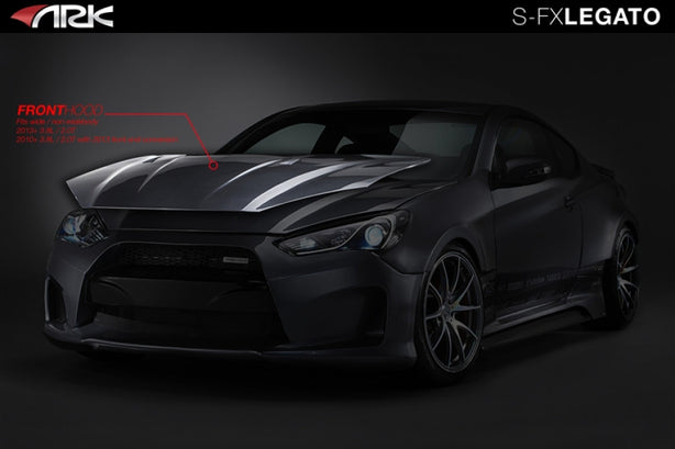 2013-2016 Hyundai Genesis Coupe Legato Carbon Fiber Hood - ARK Performance