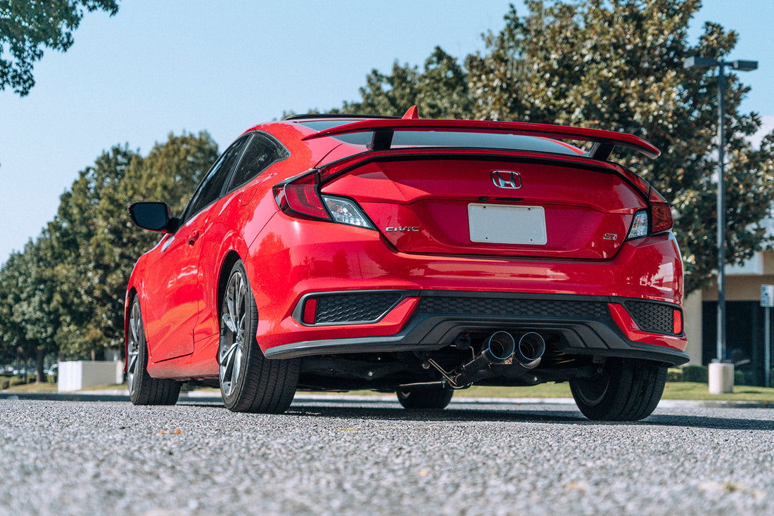 Red Civic Si Coupe with ARK DT-S Exhaust
