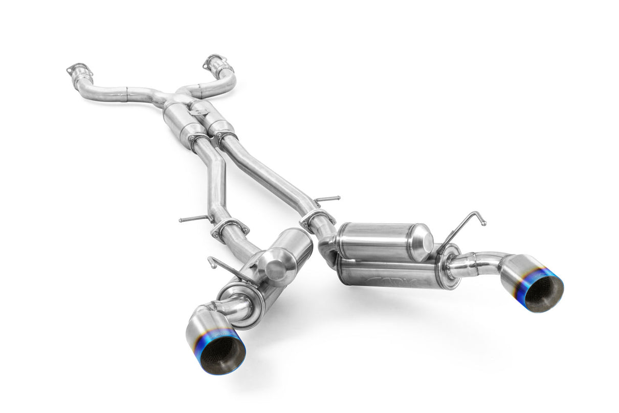 ARK GRiP Exhaust for Infiniti G37X Coupe AWD with Burnt Tips