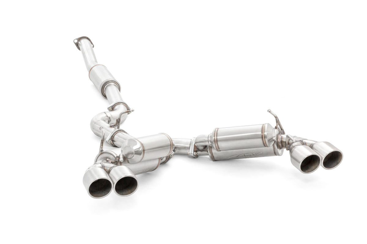 Spec-D Tuning Catback Exhaust System For 2008-2014 Subaru Impreza WRX STI Sedan | Dual Burnt Tips | Polished Chrome
