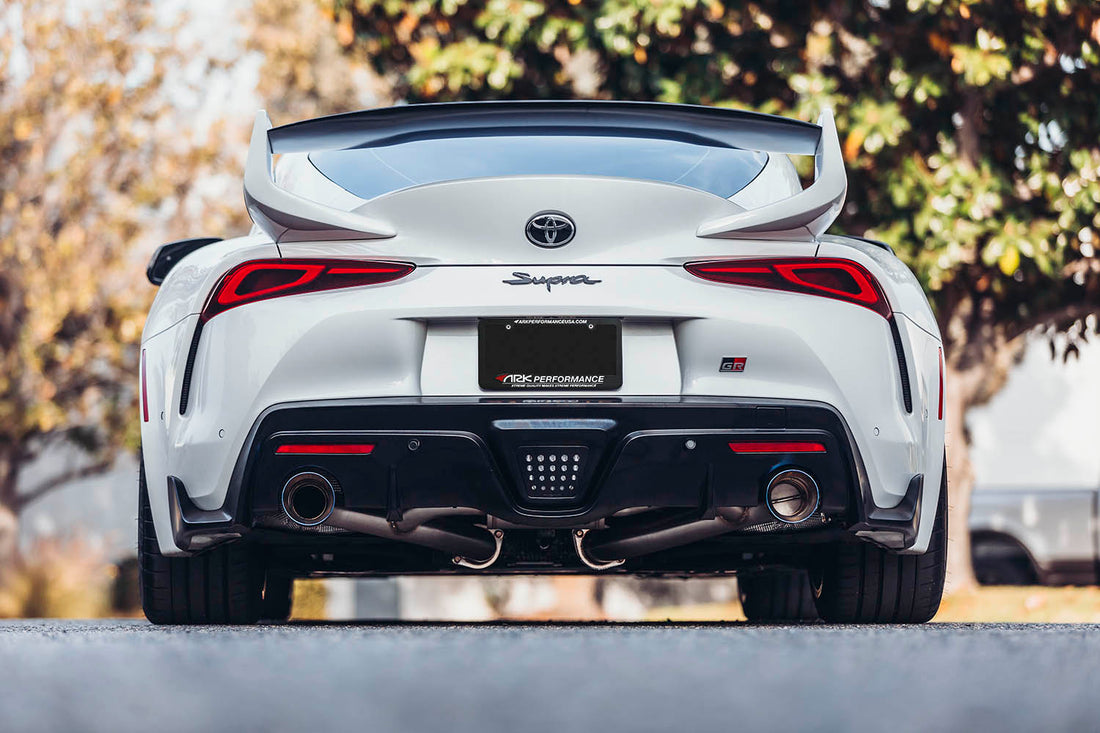 ARK DT-S Exhaust Rear View of Supra A90