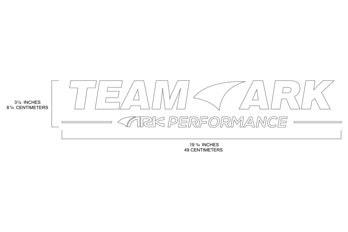 TEAM ARK Large Windshield Banner - ARK Performance